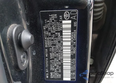2011 Toyota Corolla S from USA, damaged, VIN 2T1BU4EE1BC718173